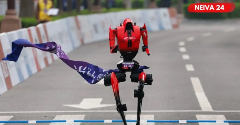 Robot humanoide rompe récord en media maratón de Pekín